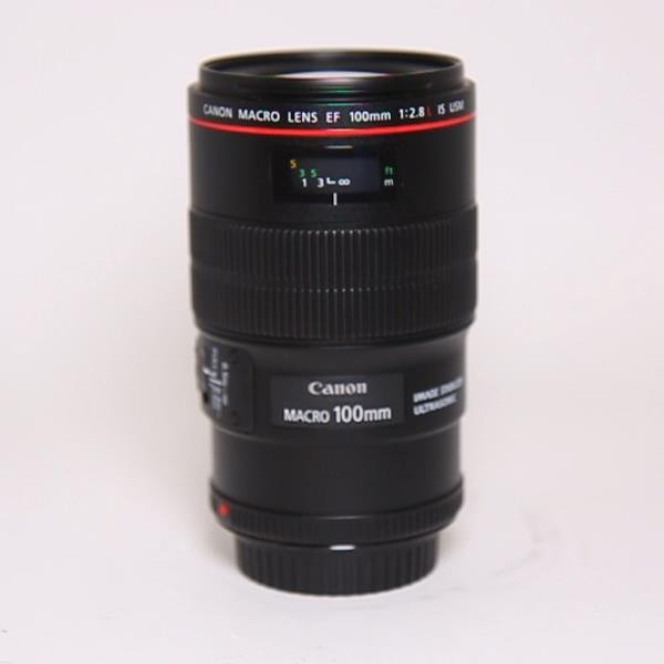 Used Canon EF 100mm f/2.8L IS USM Autofocus Macro Lens