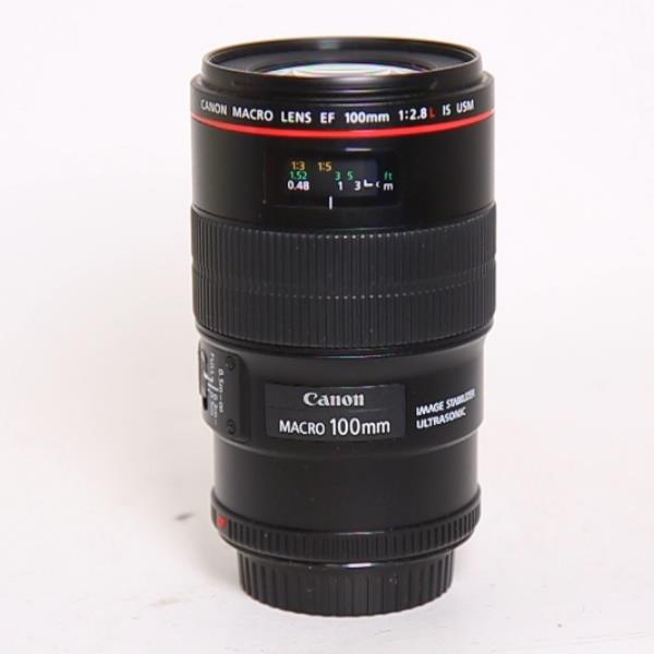 Used Canon EF 100mm f/2.8L IS USM Autofocus Macro Lens