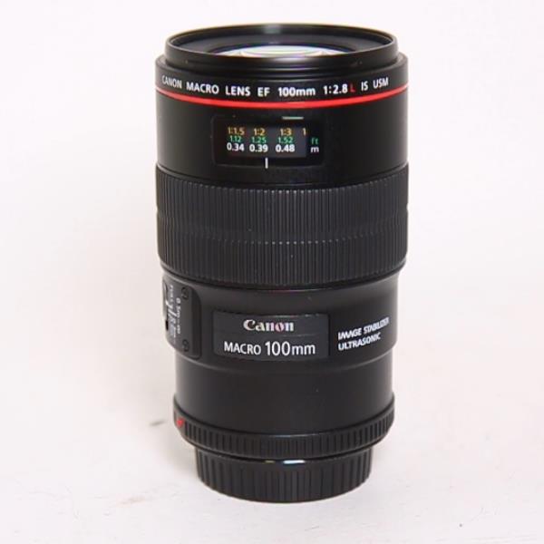 Used Canon EF 100mm f/2.8L IS USM Autofocus Macro Lens
