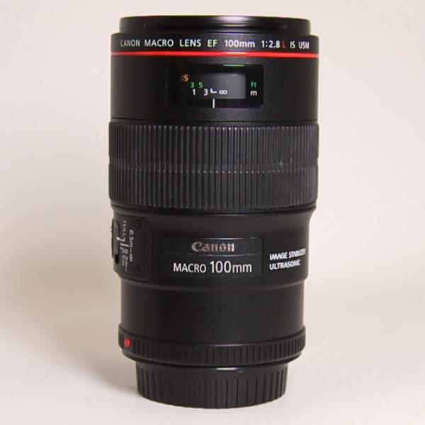 Used Canon EF 100mm f/2.8L IS USM Autofocus Macro Lens