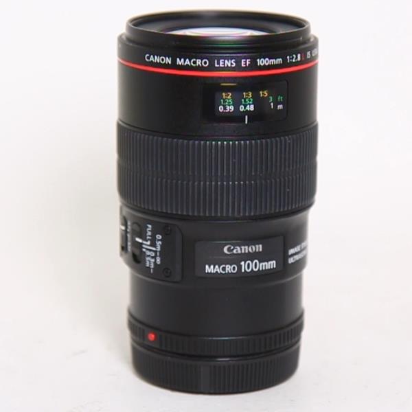 Used Canon EF 100mm f/2.8L IS USM Autofocus Macro Lens