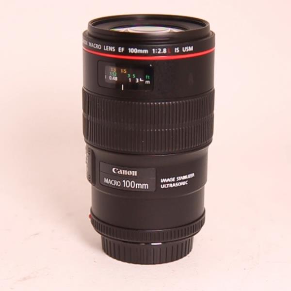 Used Canon EF 100mm f/2.8L IS USM Autofocus Macro Lens