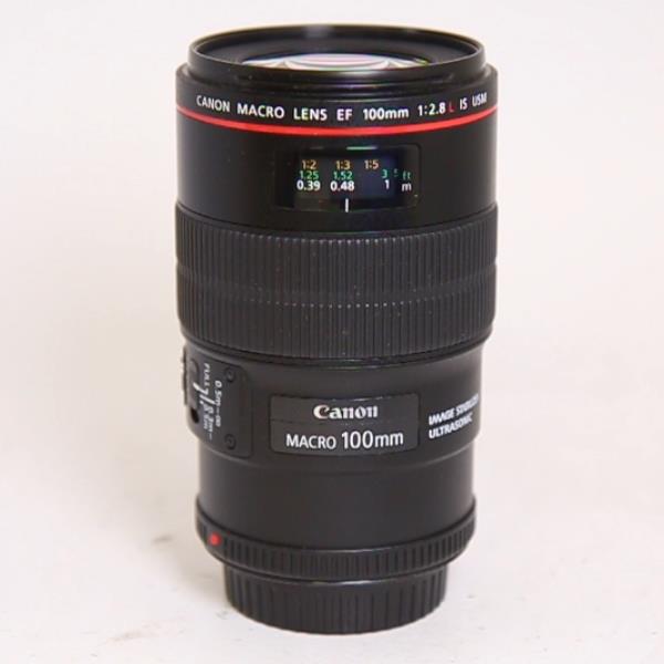 Used Canon EF 100mm f/2.8L IS USM Autofocus Macro Lens