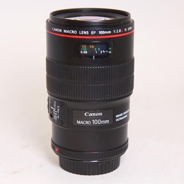 Used Canon EF 100mm f/2.8L IS USM Autofocus Macro Lens