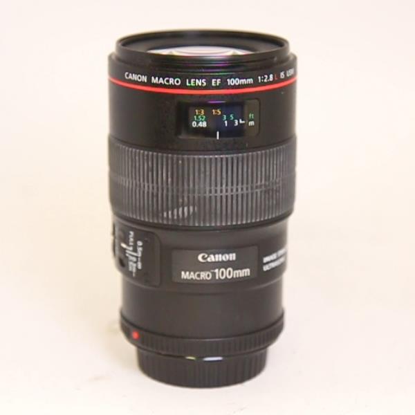 Used Canon EF 100mm f/2.8L IS USM Autofocus Macro Lens
