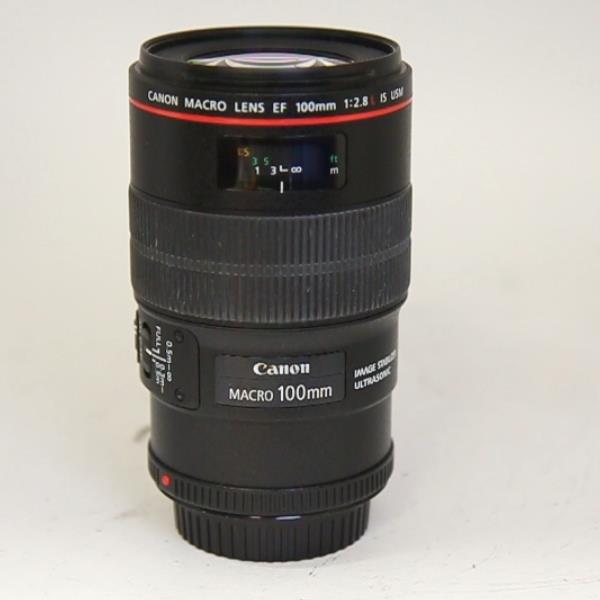 Used Canon EF 100mm f/2.8L IS USM Autofocus Macro Lens