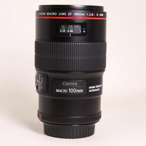 Used Canon EF 100mm f/2.8L IS USM Autofocus Macro Lens