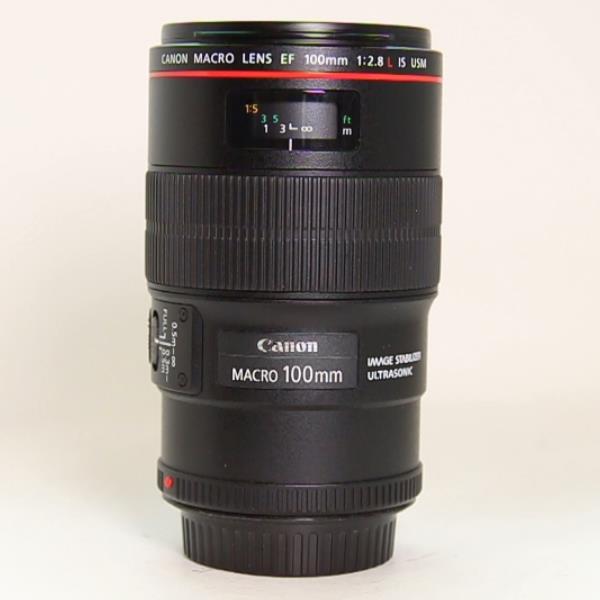 Used Canon EF 100mm f/2.8L IS USM Autofocus Macro Lens