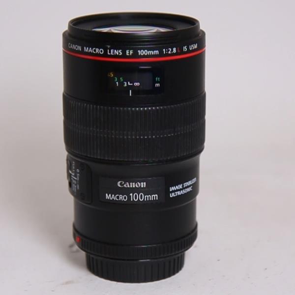 Used Canon EF 100mm f/2.8L IS USM Autofocus Macro Lens