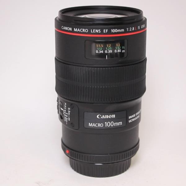 Used Canon EF 100mm f/2.8L IS USM Autofocus Macro Lens