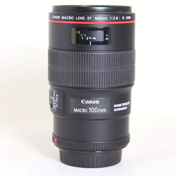 Used Canon EF 100mm f/2.8L IS USM Autofocus Macro Lens