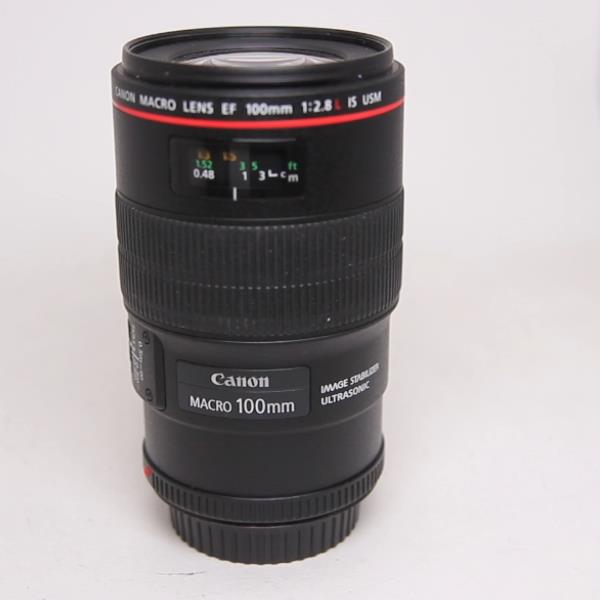 Used Canon EF 100mm f/2.8L IS USM Autofocus Macro Lens