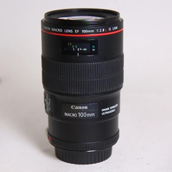 Used Canon EF 100mm f/2.8L IS USM Autofocus Macro Lens