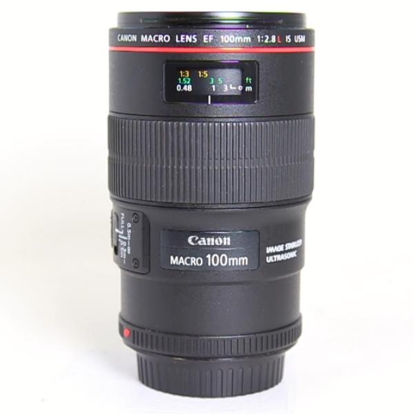 Used Canon EF 100mm f/2.8L IS USM Autofocus Macro Lens