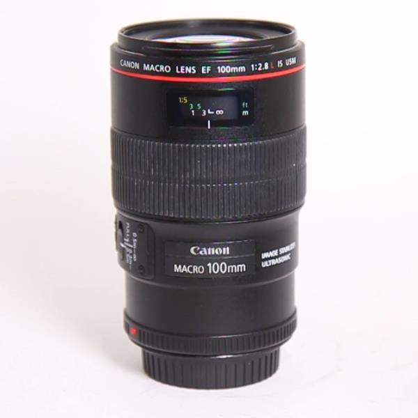 Used Canon EF 100mm f/2.8L IS USM Autofocus Macro Lens