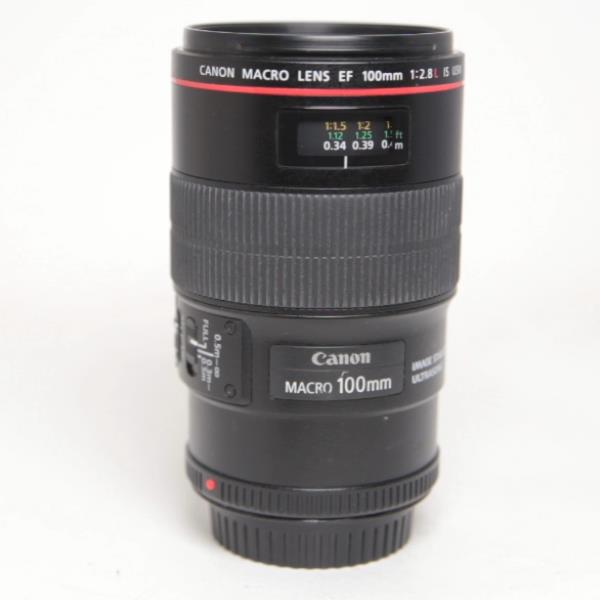 Used Canon EF 100mm f/2.8L IS USM Autofocus Macro Lens