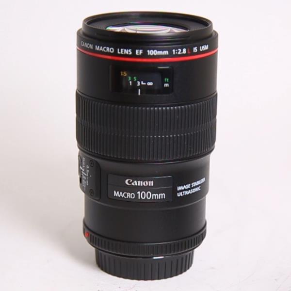 Used Canon EF 100mm f/2.8L IS USM Autofocus Macro Lens