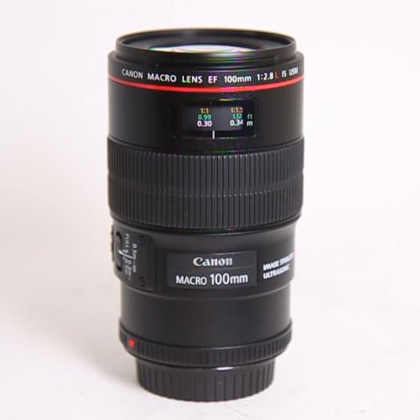 Used Canon EF 100mm f/2.8L IS USM Autofocus Macro Lens