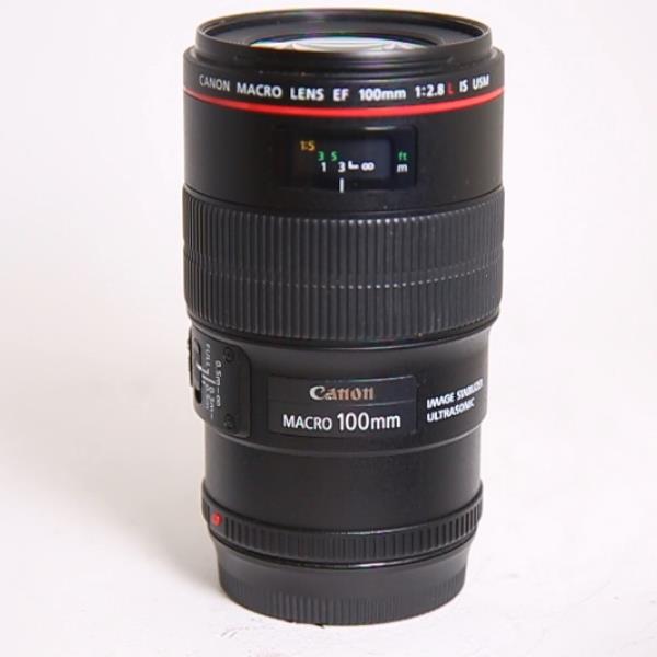 Used Canon EF 100mm f/2.8L IS USM Autofocus Macro Lens