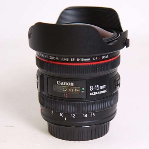 Used Canon EF 8-15mm f/4L Fisheye USM Lens