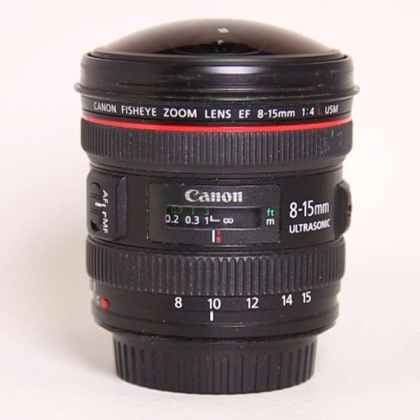 Used Canon EF 8-15mm f/4L Fisheye USM Lens