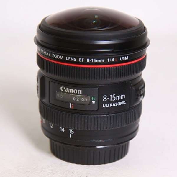 Used Canon EF 8-15mm f/4L Fisheye USM Lens