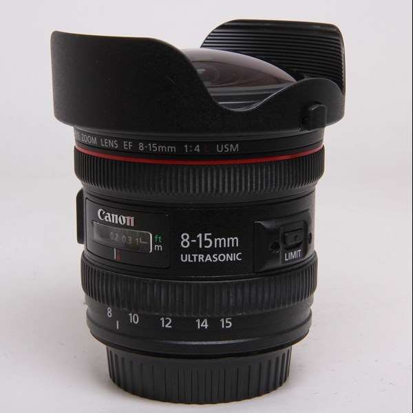 Used Canon EF 8-15mm f/4L Fisheye USM Lens