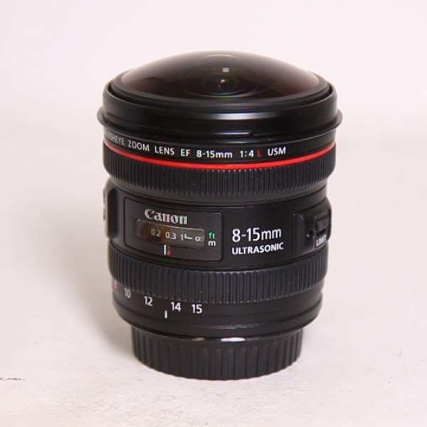 Used Canon EF 8-15mm f/4L Fisheye USM Lens