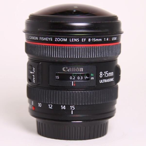 Used Canon EF 8-15mm f/4L Fisheye USM Lens