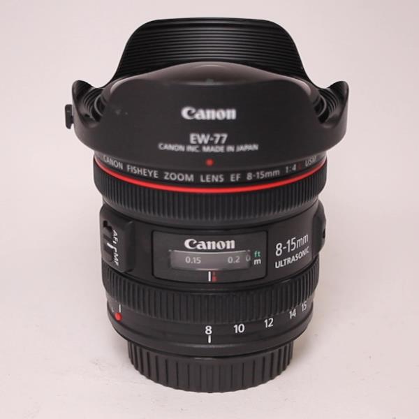 Used Canon EF 8-15mm f/4L Fisheye USM Lens