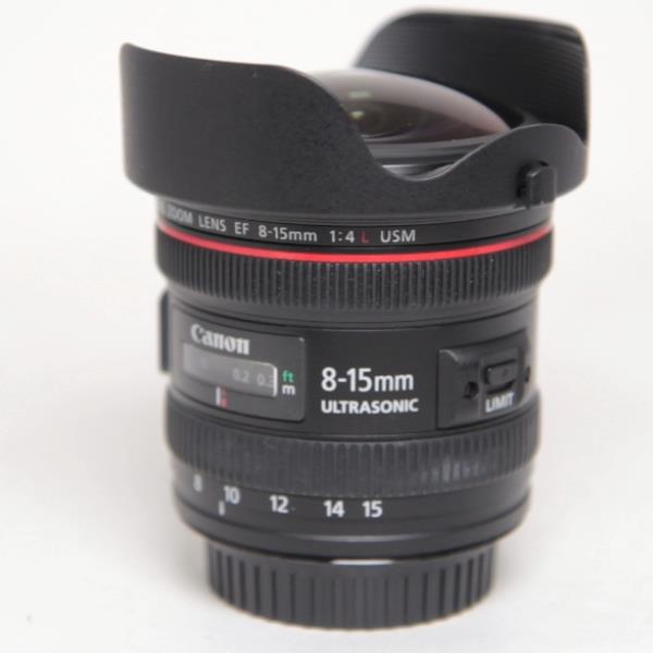 Used Canon EF 8-15mm f/4L Fisheye USM Lens