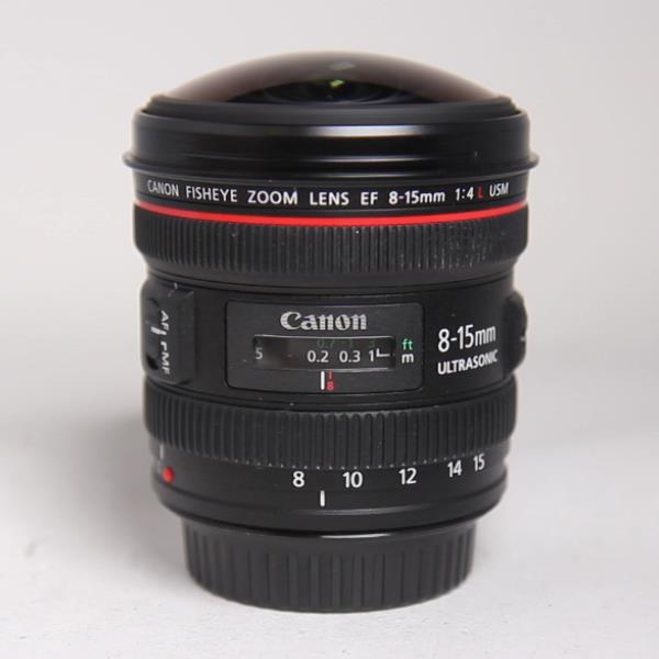 Used Canon EF 8-15mm f/4L Fisheye USM Lens