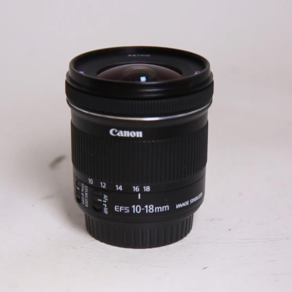 Used Canon EF-S 10-18mm f/4.5-5.6 IS STM Ultra Wide Angle Zoom Lens