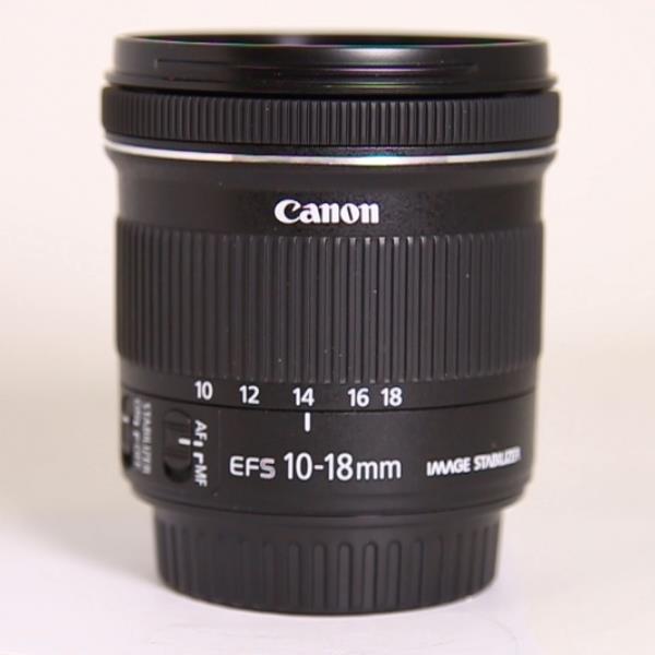 Used Canon EF-S 10-18mm f/4.5-5.6 IS STM Ultra Wide Angle Zoom Lens