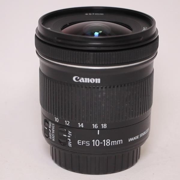 Used Canon EF-S 10-18mm f/4.5-5.6 IS STM Ultra Wide Angle Zoom Lens