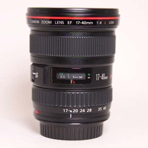 Used Canon EF 17-40mm f/4L USM Ultra Wide Angle Zoom Lens