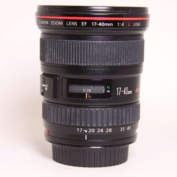 Used Canon EF 17-40mm f/4L USM Ultra Wide Angle Zoom Lens