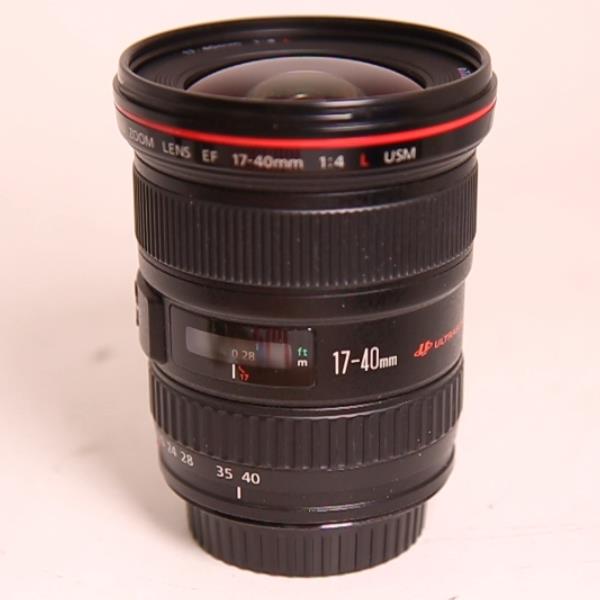 Used Canon EF 17-40mm f/4L USM Ultra Wide Angle Zoom Lens