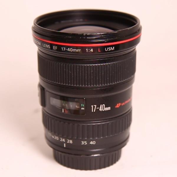 Used Canon EF 17-40mm f/4L USM Ultra Wide Angle Zoom Lens