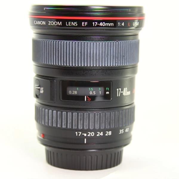 Used Canon EF 17-40mm f/4L USM Ultra Wide Angle Zoom Lens