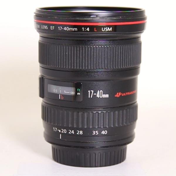 Used Canon EF 17-40mm f/4L USM Ultra Wide Angle Zoom Lens
