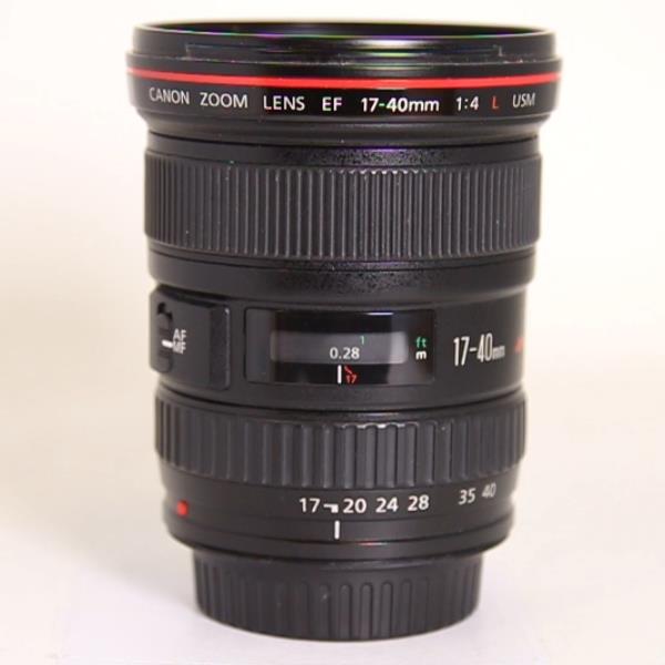 Used Canon EF 17-40mm f/4L USM Ultra Wide Angle Zoom Lens