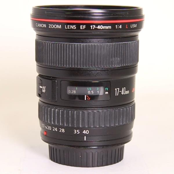 Used Canon EF 17-40mm f/4L USM Ultra Wide Angle Zoom Lens