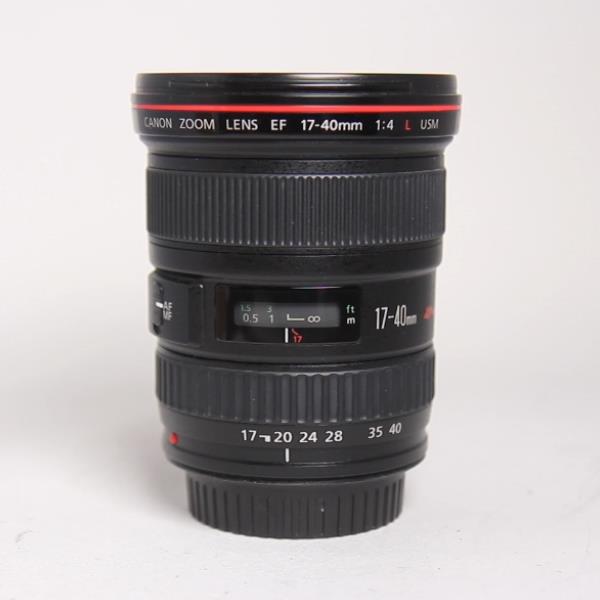 Used Canon EF 17-40mm f/4L USM Ultra Wide Angle Zoom Lens