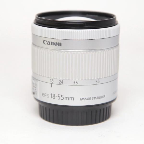 Used Canon EF-S 18-55mm White  f/4-5.6 IS STM Zoom Lens