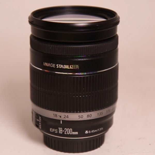 Used Canon EF-S 18-200mm f/3.5-5.6 IS Zoom Lens