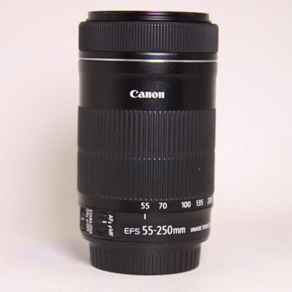 Used Canon EF-S 55-250mm f/4-5.6 IS STM Telephoto Zoom Lens