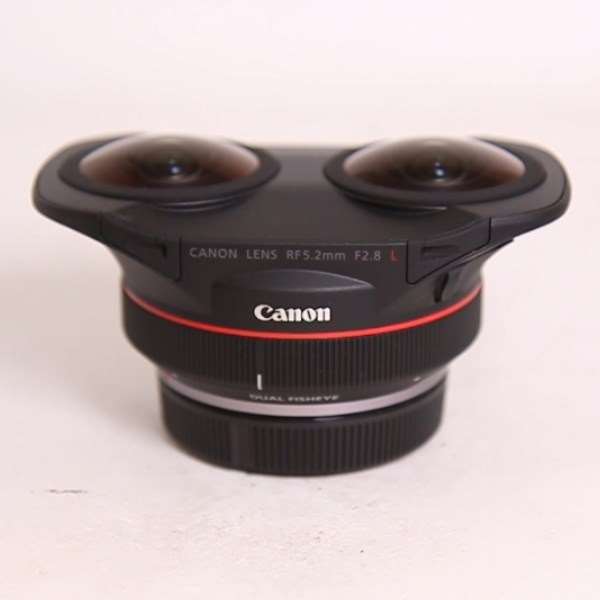 Used Canon RF 5.2mm f/2.8L Dual Fisheye VR lens