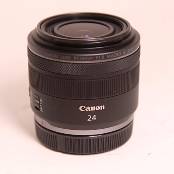 Used Canon RF 24mm f/1.8 Macro IS STM Lens
