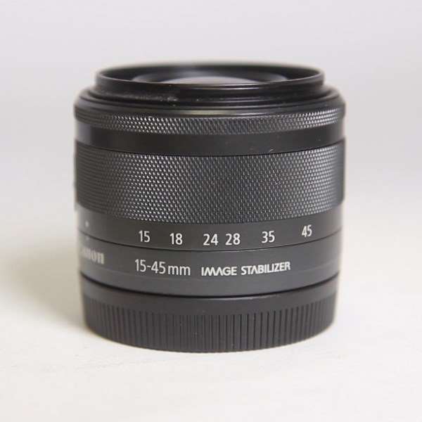 Used Canon EF-M 15-45mm f/3.5-6.3 IS STM Zoom Lens Graphite